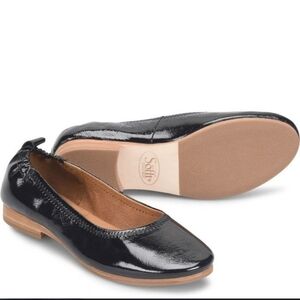 Sofft Real Leather Upper and Insole Shiny Black Dress Slipper Shoes Size 6 Women